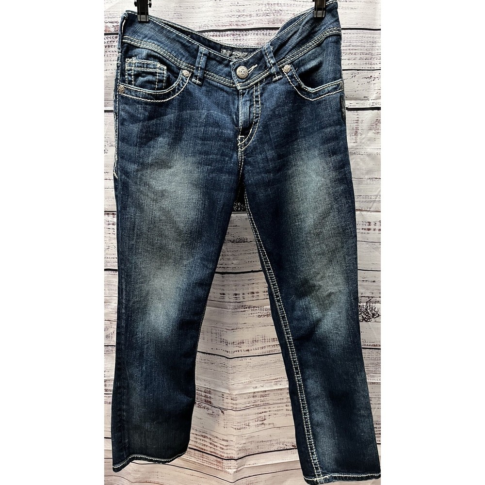Silver Jeans Womens SUKI  Stretch Capris Size Waist 29